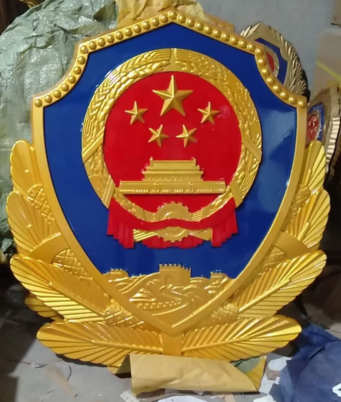 上海彩金警徽制作