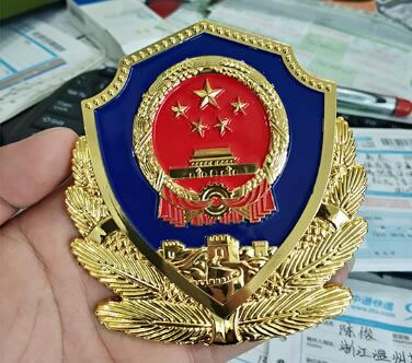 上海贴金警徽